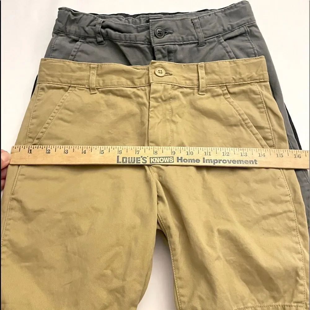 The Children’s Place Lot of THREE Pairs of Flat Front Husky Shorts Size 8H